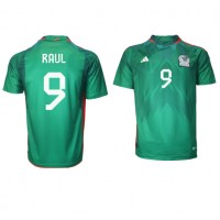 Camisa de time de futebol México Raul Jimenez #9 Replicas 1º Equipamento Mundo 2022 Manga Curta